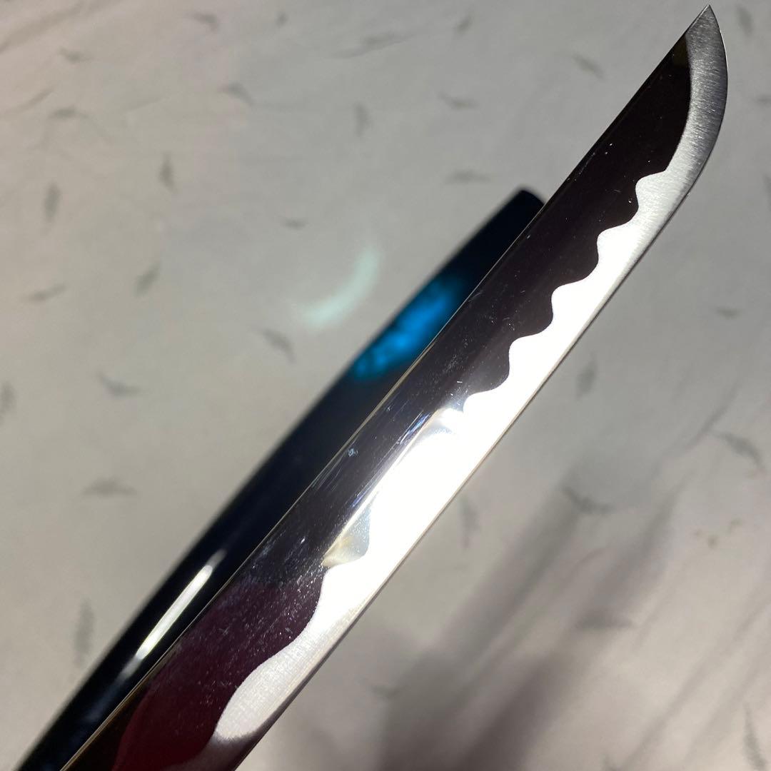 模造刀大刀 青柄 雲龍楕円鍔 青暈し黒呂鞘 - メルカリ