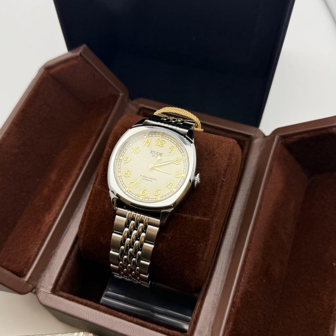 極美品】KUOE クオ ロイヤルスミス 90-008 自動巻 箱付 希少 - メルカリ