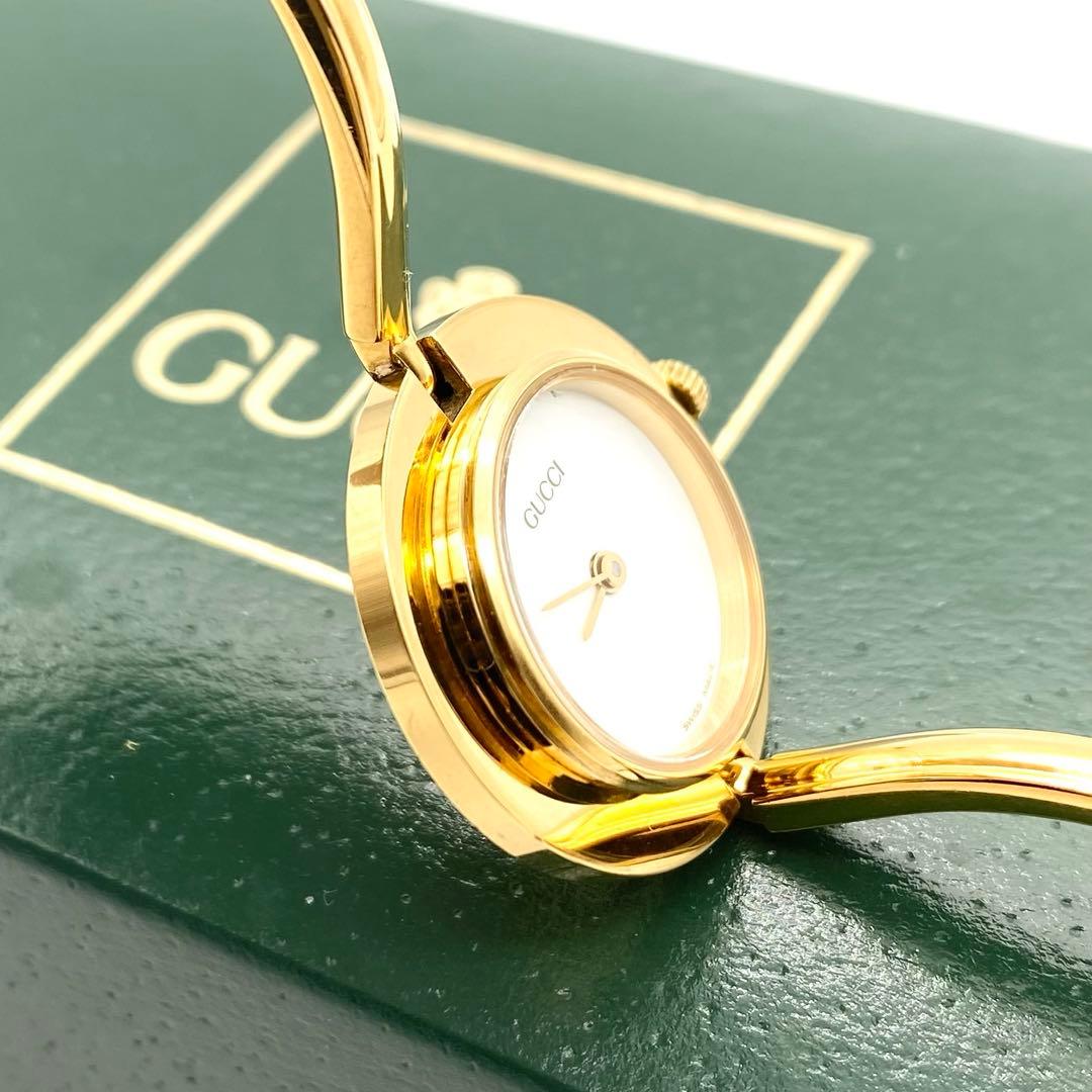 良品☆稼働 グッチ チェンジベゼル Sサイズ 新品電池 レディース腕時計