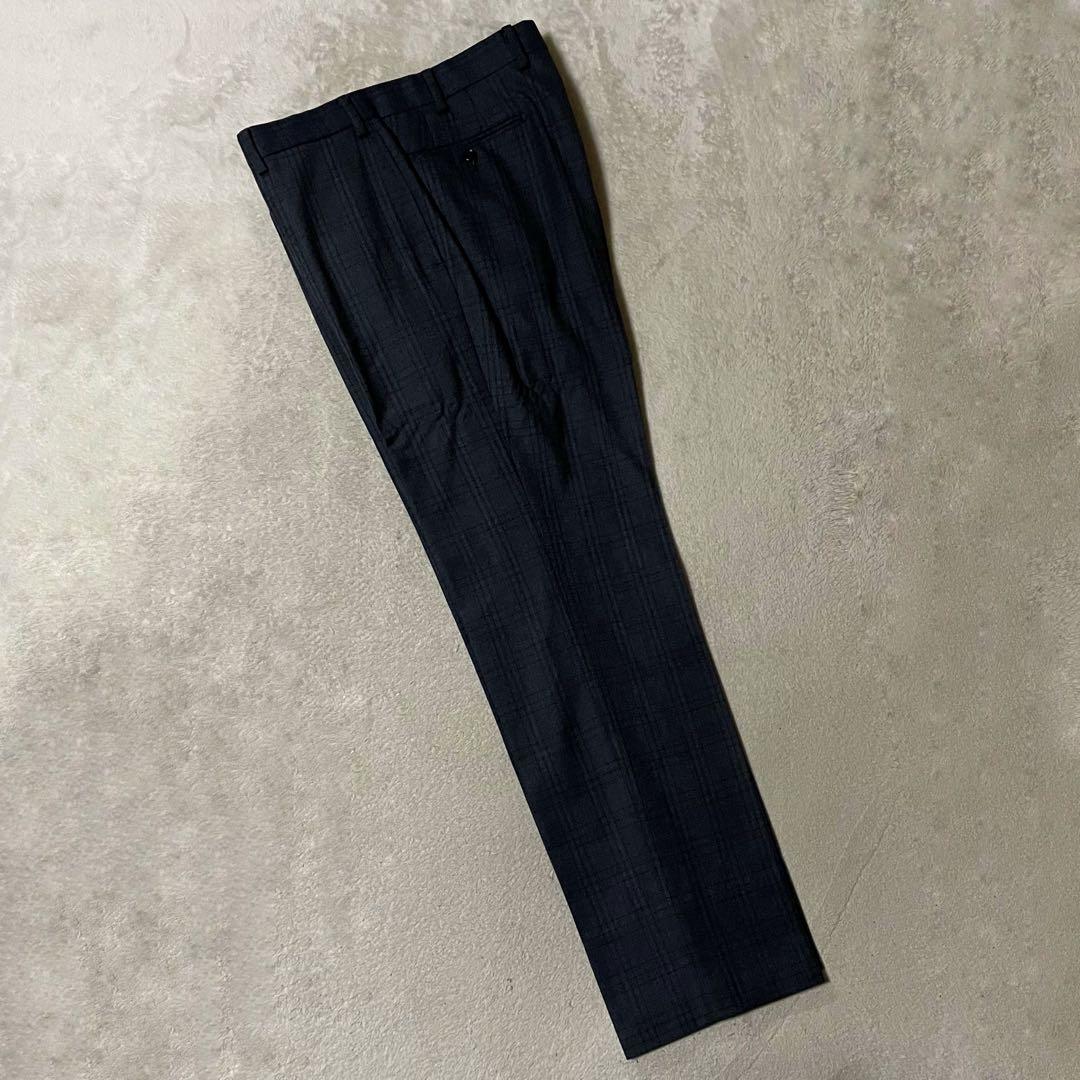 ヒルトン × 伊・コロンボ社 グレンチェック柄スーツ A6/T175 美品