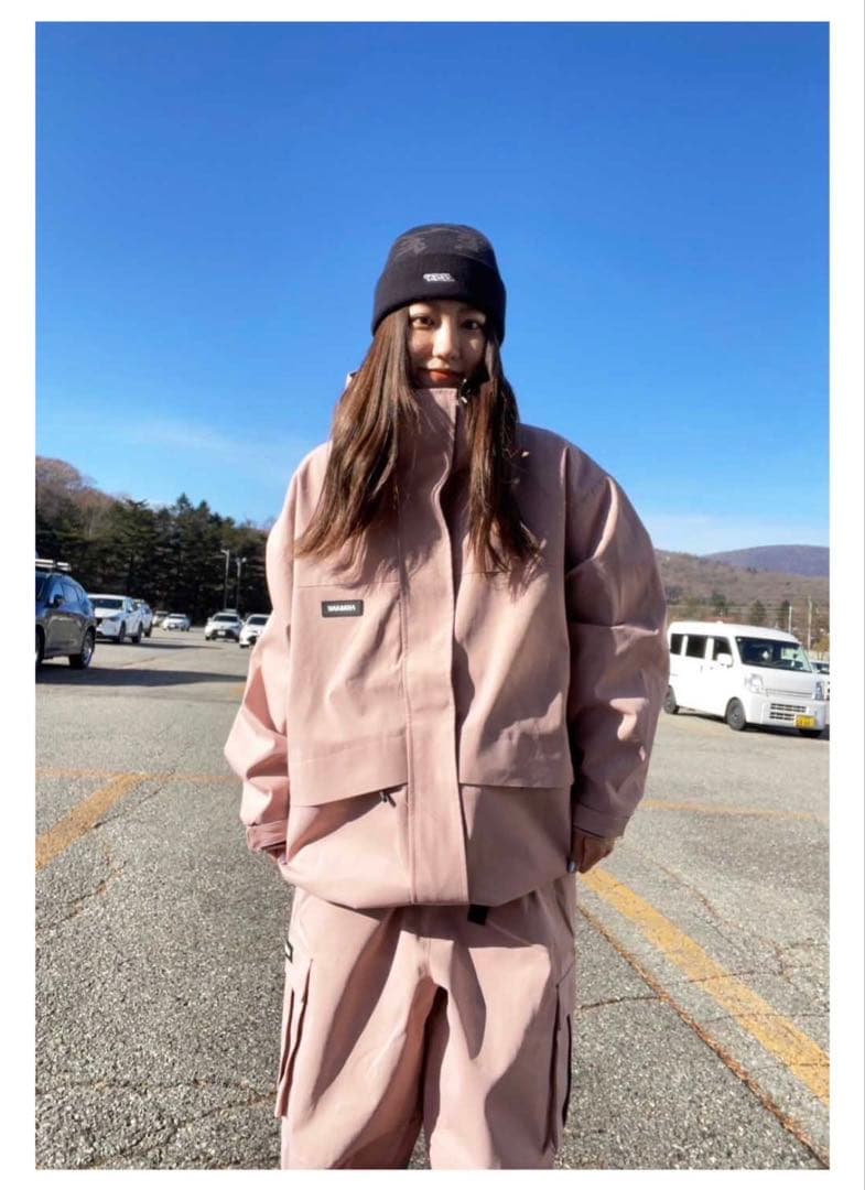 ハイマスマニア スノーボードウェア上下セット ピンク - メルカリ