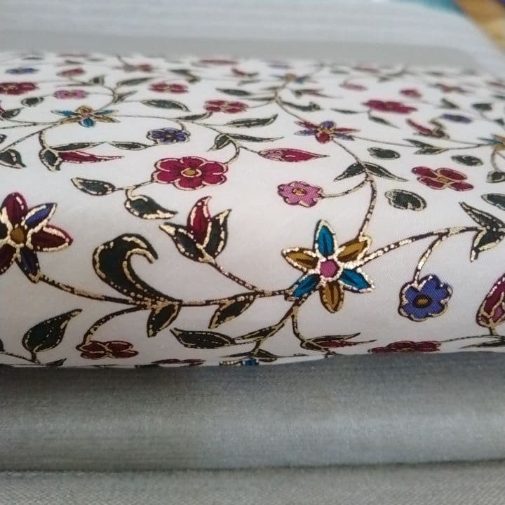 笹蔓手金更紗 数寄屋袋 京都 鈴木時代裂研究所 謹製 新品未使用品