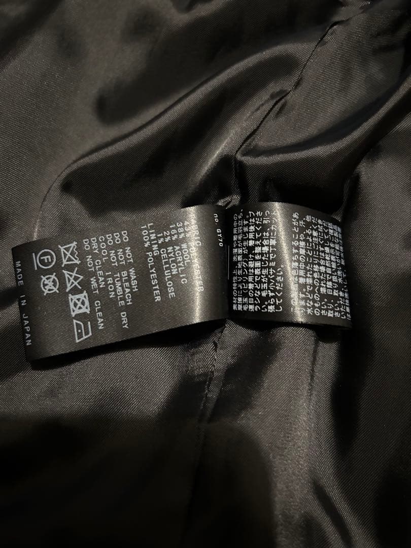 AP STUDIO ツイード黒ジップアップジャケット スタンドカラーブルゾン