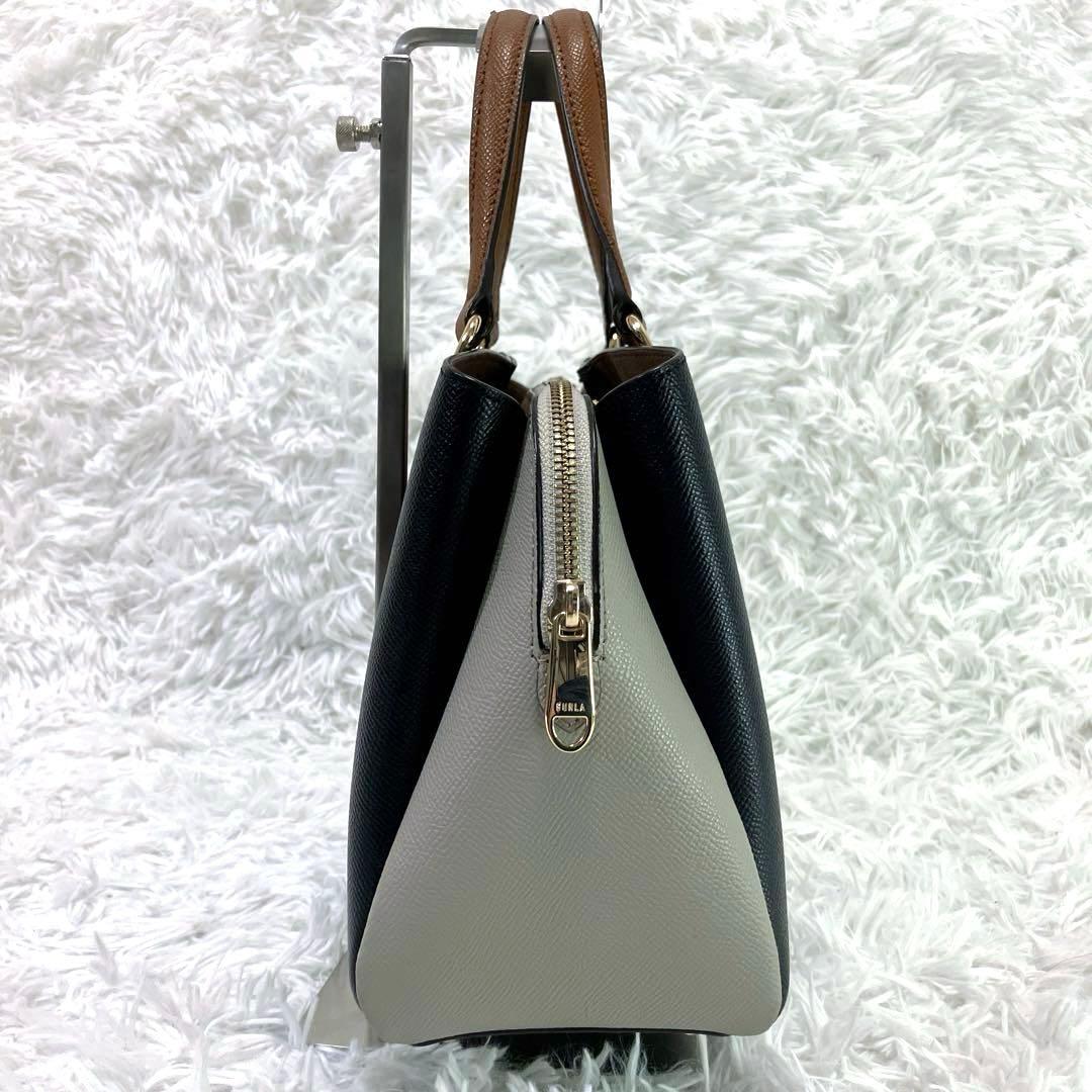FURLA フルラ ミネルヴァトートバッグ S バイカラー 2way 保存袋付き