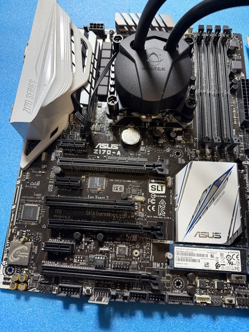 Intel core i7 6700k ASUS Z170-A 簡易水冷セット - メルカリ