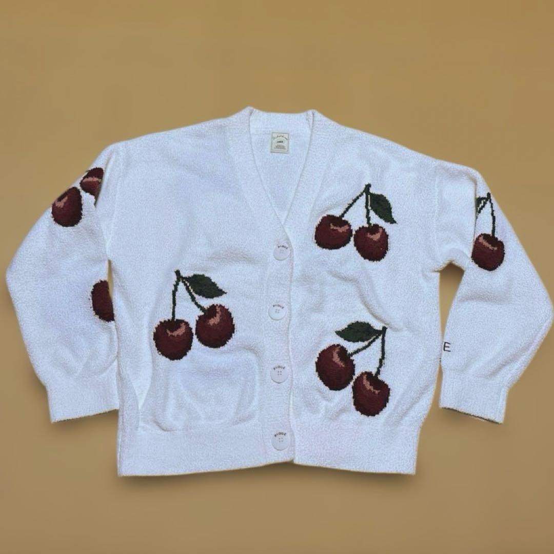 ジェラートピケ チェリージャガードカーディガン - メルカリ