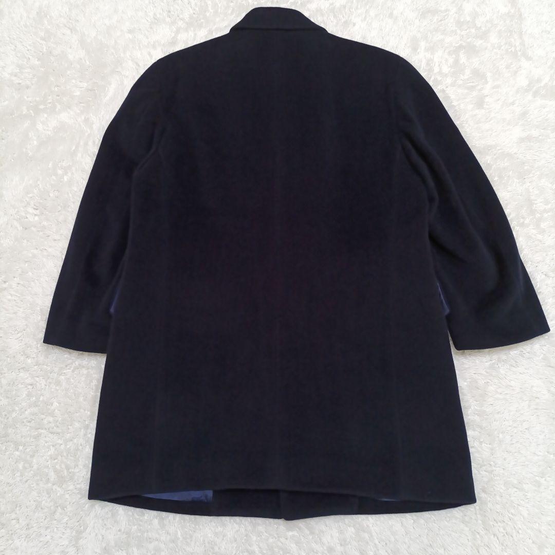 極美品✨️BURBERRY バーバリー チェスターコート アンゴラ 紺 S〜M