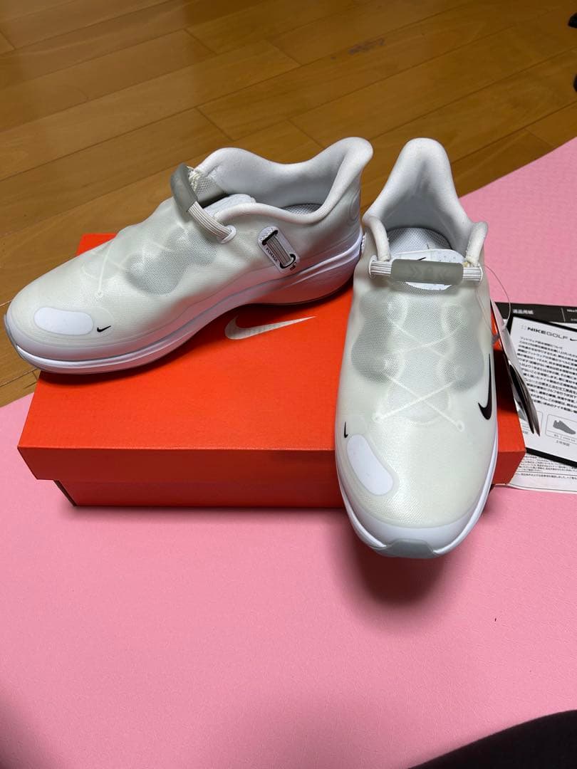 24.5cm ナイキ ゴルフシューズ(ワイド) リアクト エースツアー ホワイト