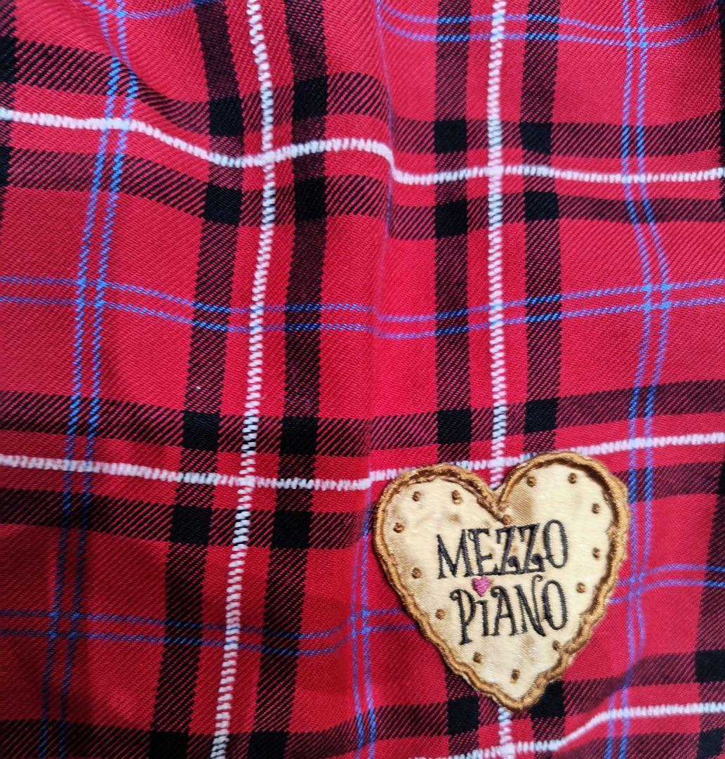 メゾピアノmezzo piano アリス チェックジャンパースカート130 - メルカリ