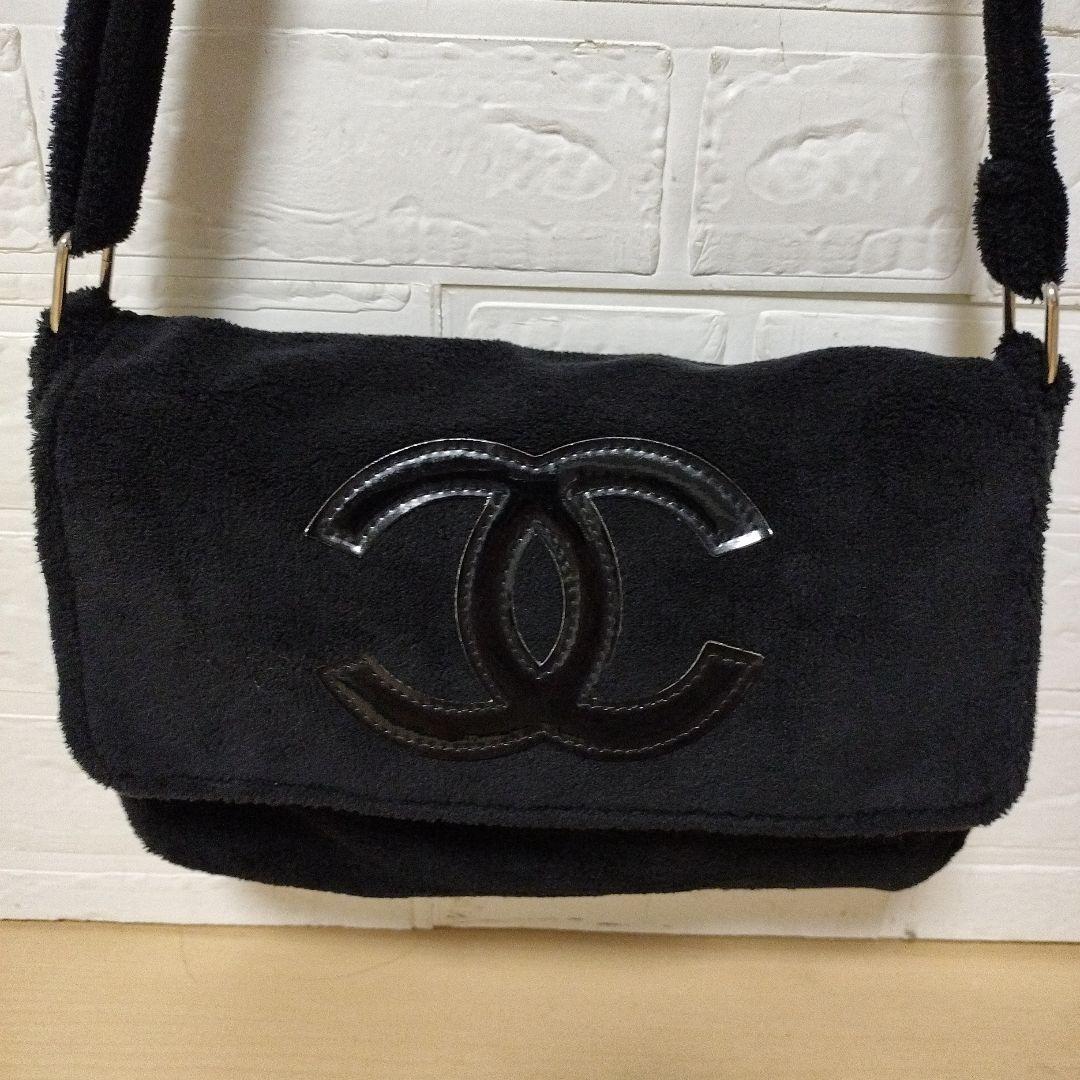 CHANEL☆シャネル☆ノベルティ☆パイル地ショルダーバッグ☆入手困難