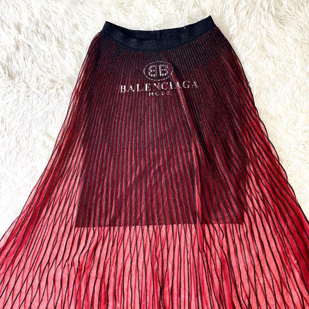 BALENCIAGA バレンシアガ ロゴプリント チュールロングスカート BALENCIAGA 2024年スプリングコレクション | HIGHSNOBIETY.JP（ハイス