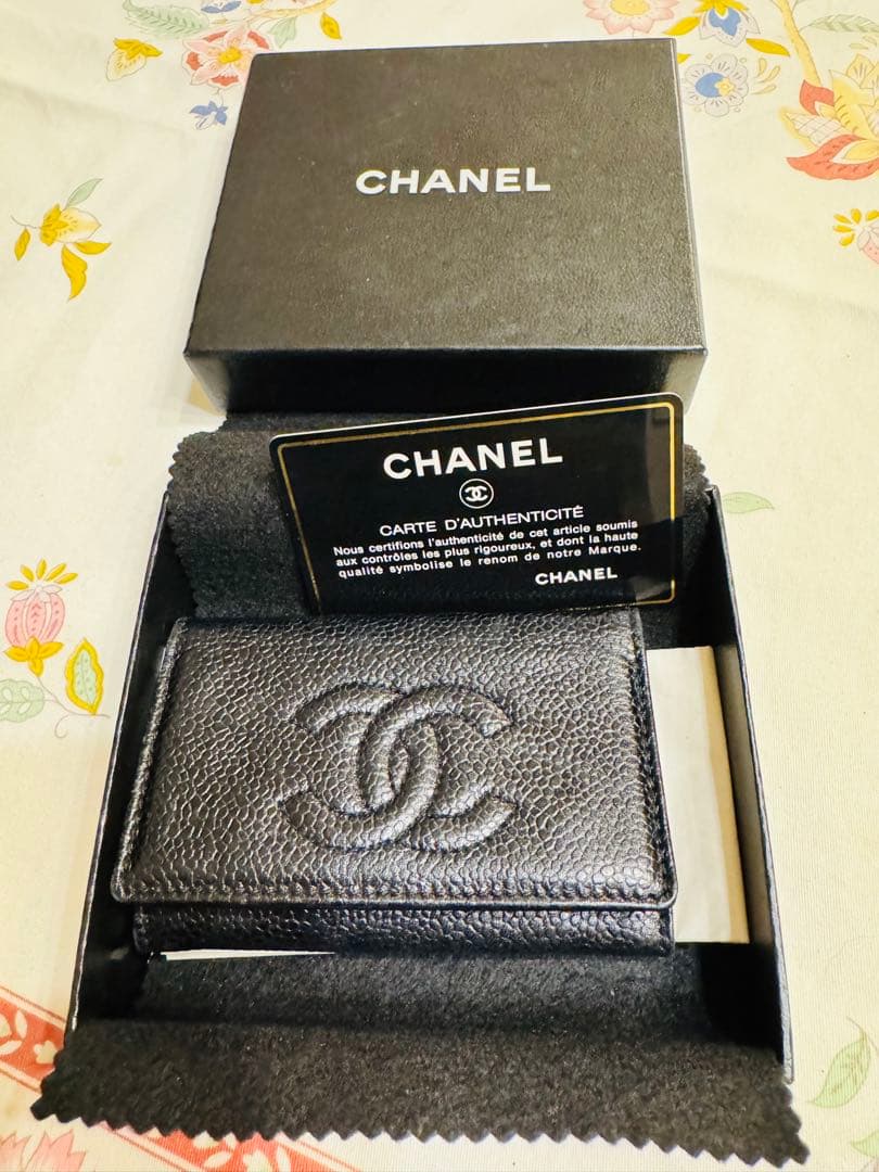aoi未使用CHANEL ブラックレザー キーケース 中古・古着通販】CHANEL (シャネル) キーケース ブラック｜ブランド