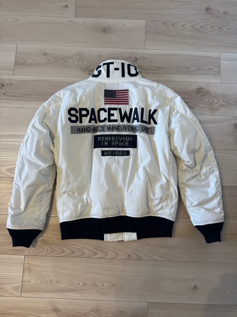 AVIREX フライトジャケット GT-10 ダウン ホワイト M - メルカリ