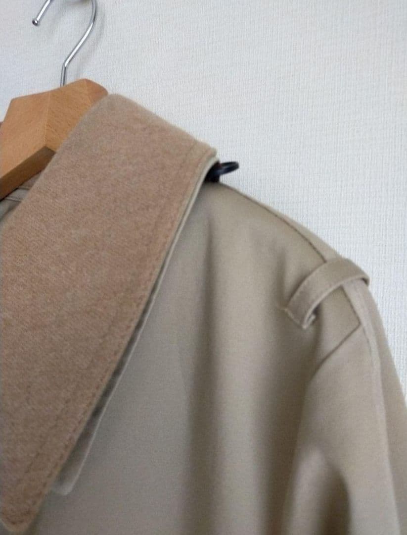 美品 23区 大きいサイズ46 コットンギャバトレンチコート 蛯原友里さん