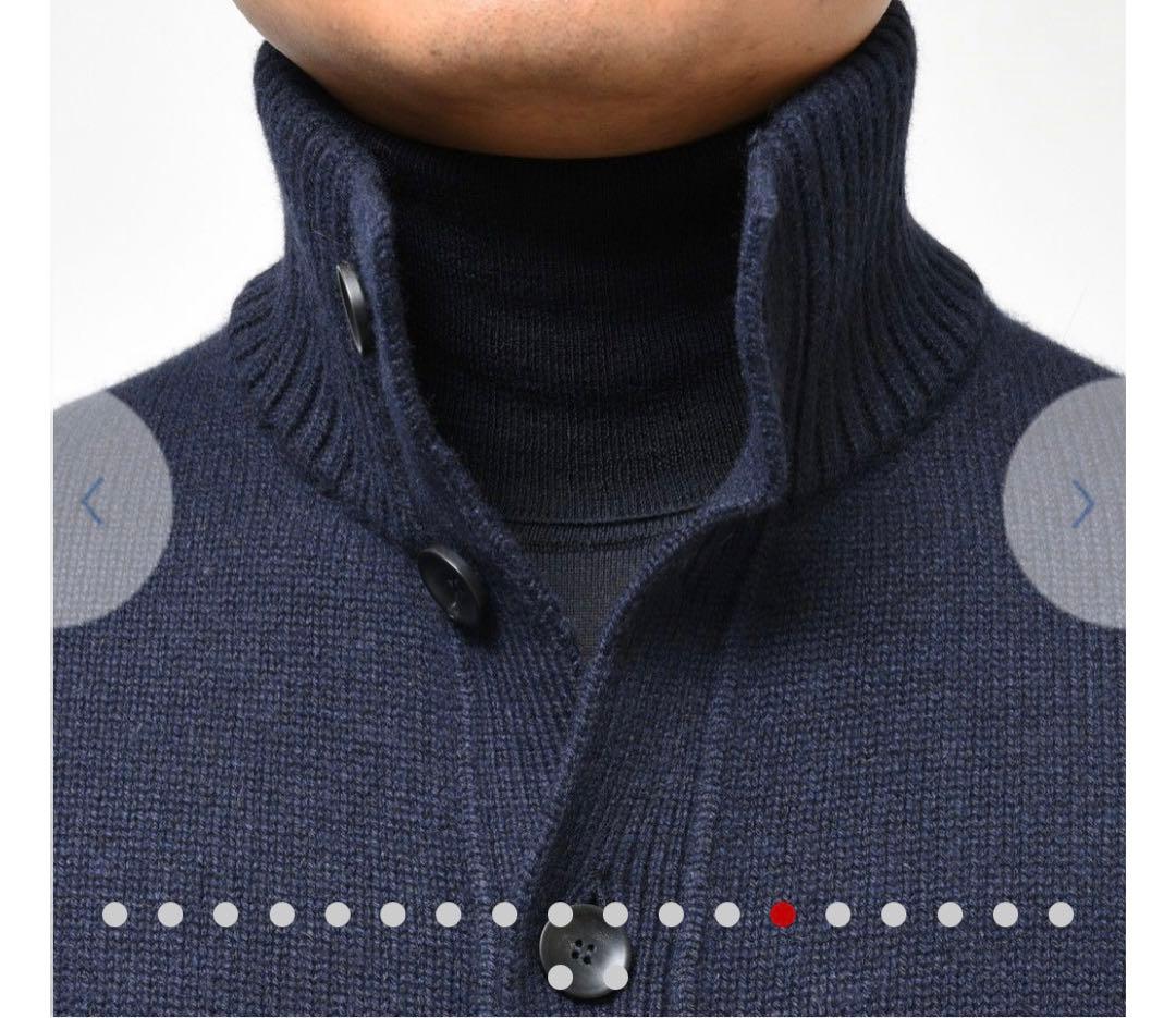 最終値下げ】希少 ZANONE（ザノーネ）5ゲージカシミアスタンドカラー