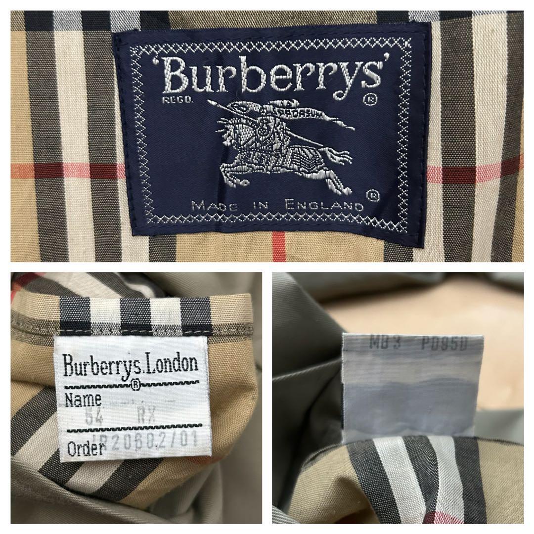 希少】90sイングランド製バーバリーロンドンバルマカンコート古着