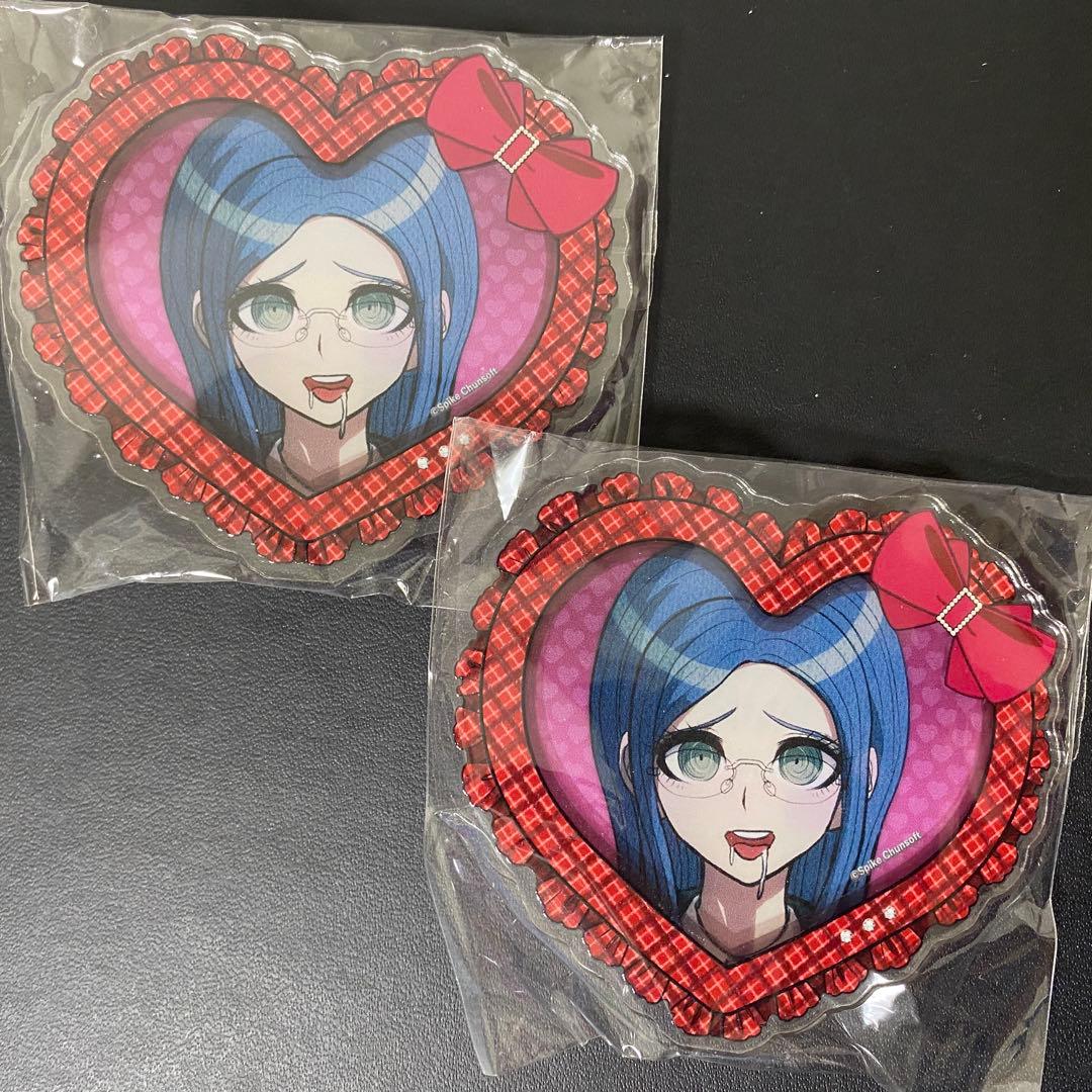 ダンガンロンパ ハート型アクリルバッジ 白銀つむぎ 2個 - メルカリ
