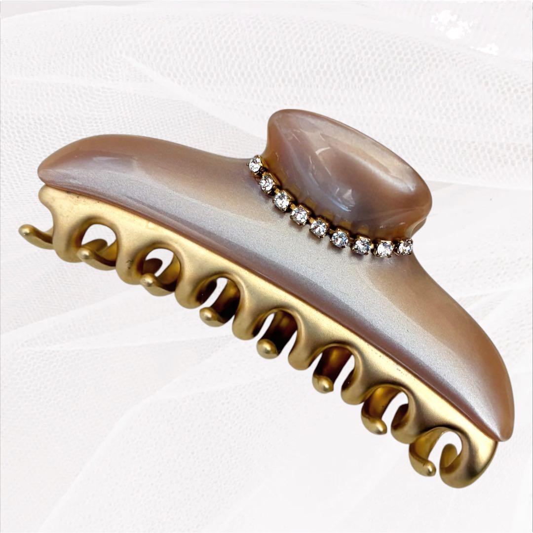 付属品有/未使用級 acca アッカ ヘアクリップ ニューコラーナ G金具 M