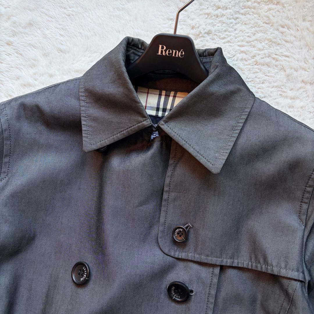 美品】バーバリーロンドン トレンチコート ダブル 裏地ノバチェック