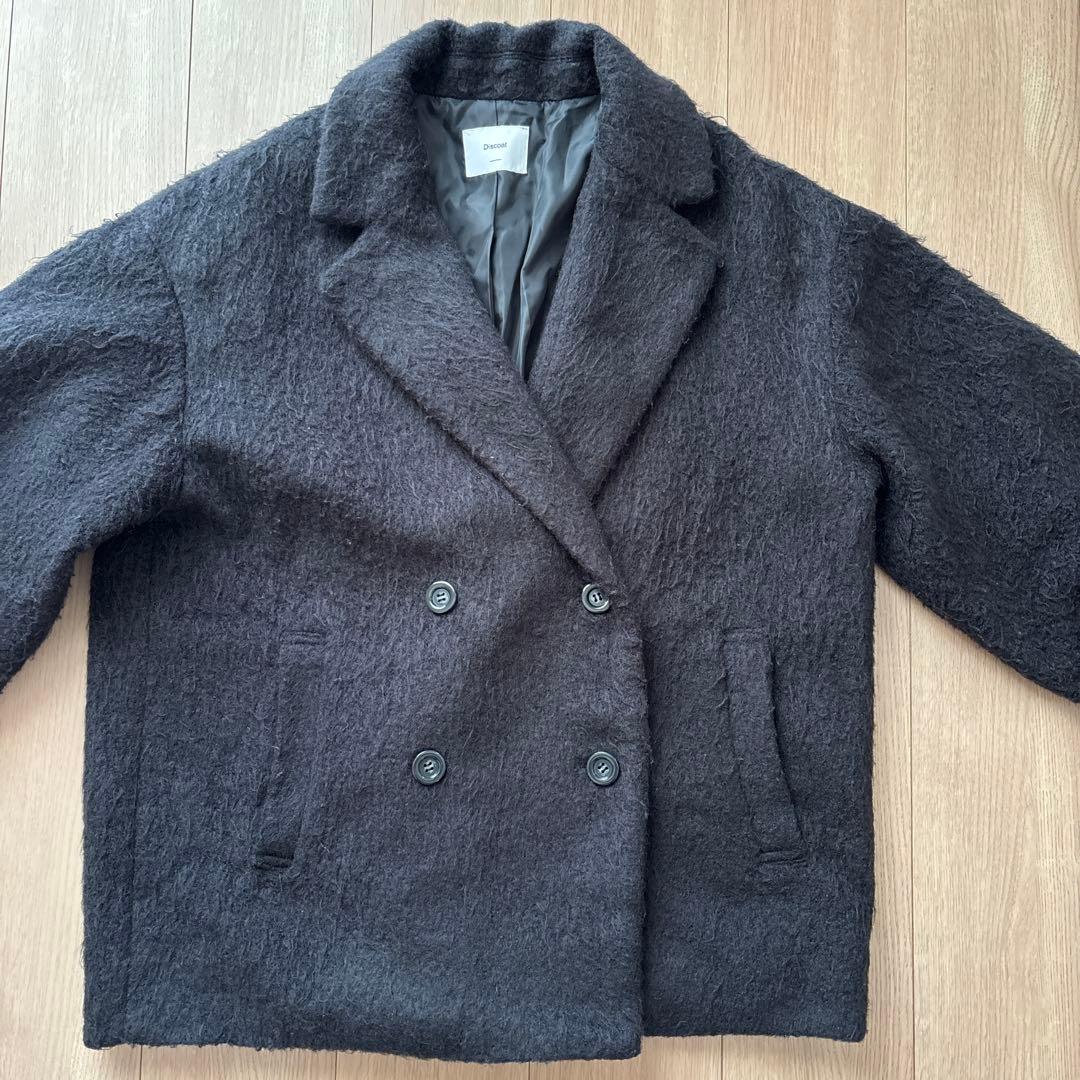discoat 織るだけで映える シャギーミドルコート 新品未使用 - メルカリ