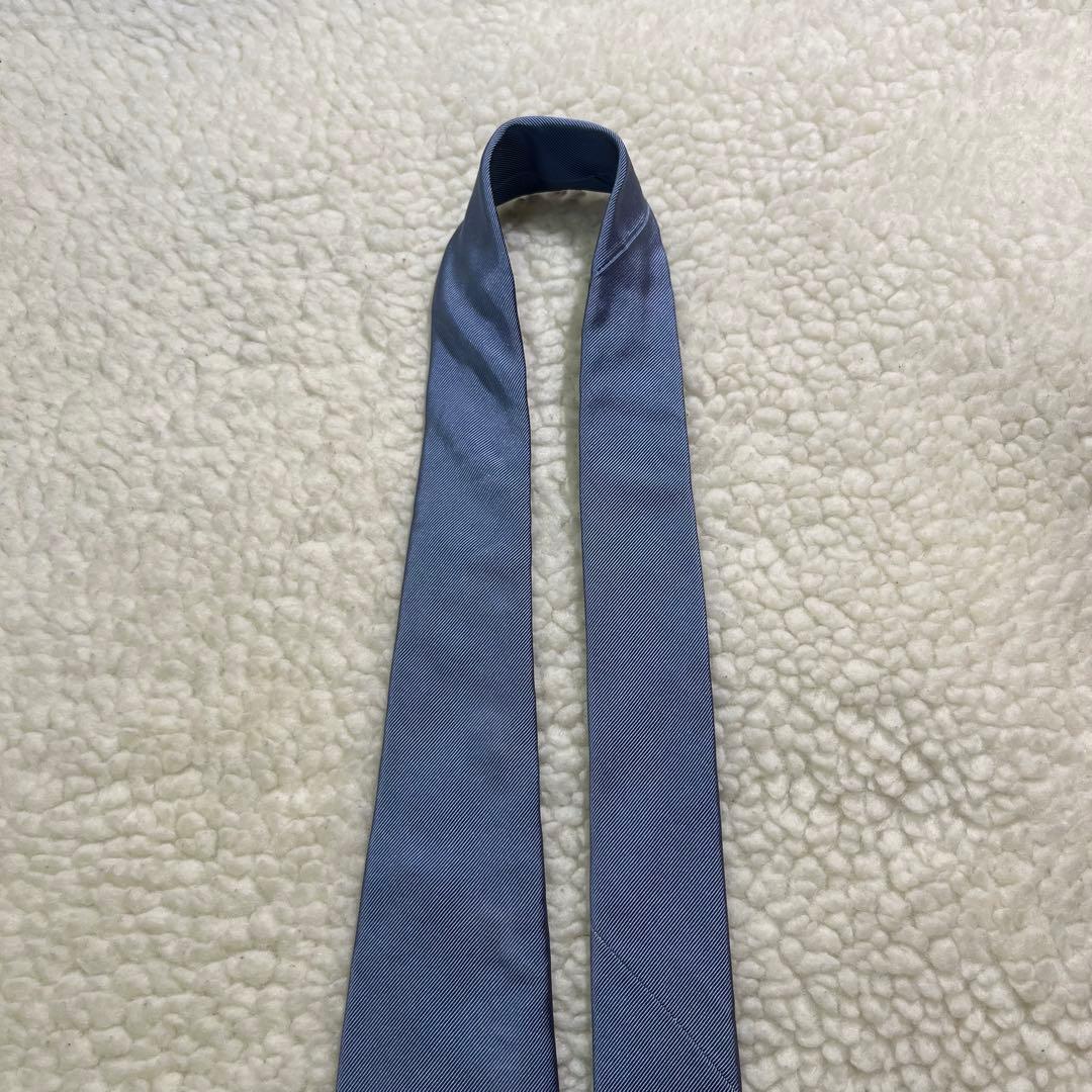 未使用級✨】フランコミヌッチ ソリッドタイ ジャガード 水色 綿混