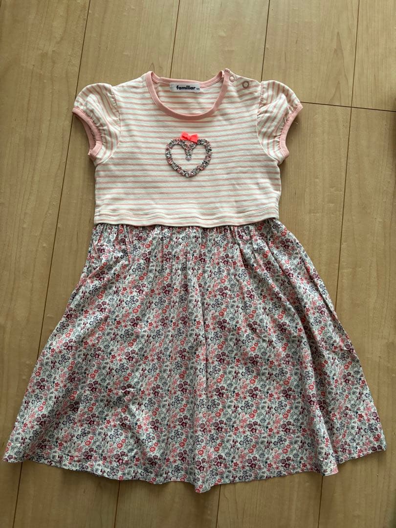 ファミリア 120 ワンピTシャツボトムスセット売り