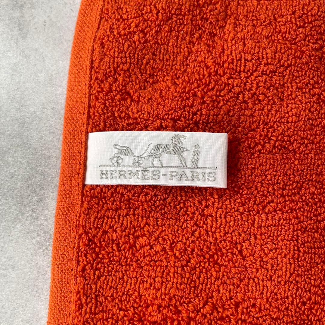 新品・未使用❤️HERMES ゲストタオル《ステアーズ》 オレンジ