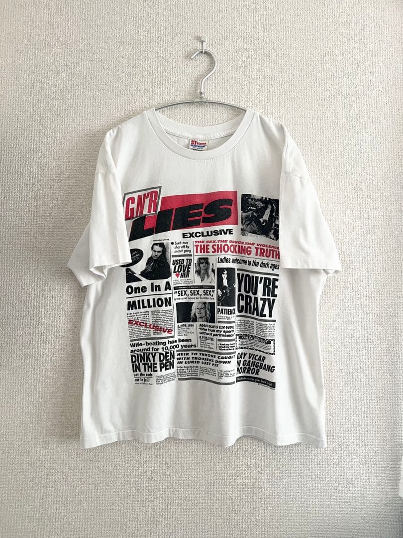 90s GUNS N ROSES GN’R Lies Tシャツ XL Guns N' Roses T Shirt - GNR Lies - Backstage Originals