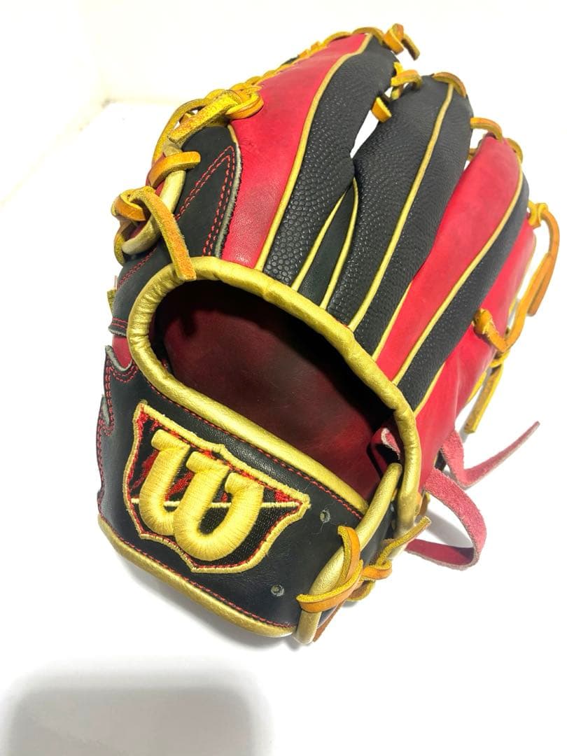 Wilson D-MAX 軟式大人一般外野 手用 グローブグラブ左投げRBD7W 限定 軟式 カラー グラブ D-MAX 外野 ウィルソン(Wilson) 【野球