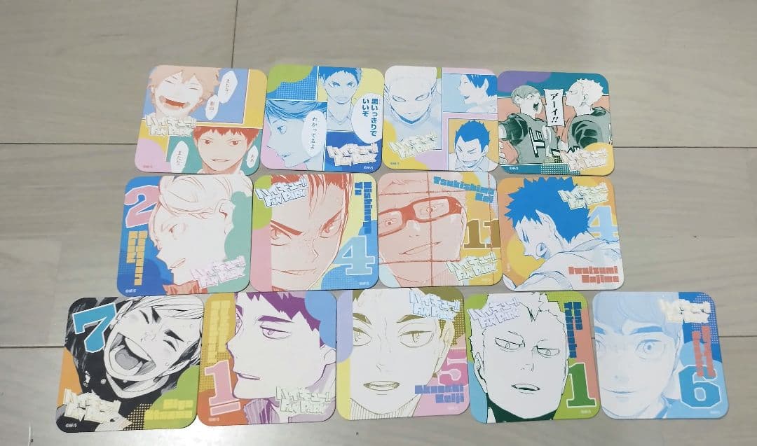 ハイキュー ファンパーク アートコースター まとめ売り 赤葦 月島 宮侑