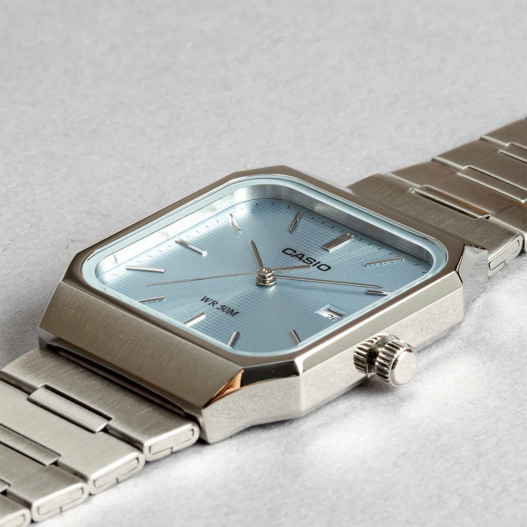 新品・未使用・保証書】 CASIO MTP-B185D-2A2Vアイスブルー - メルカリ