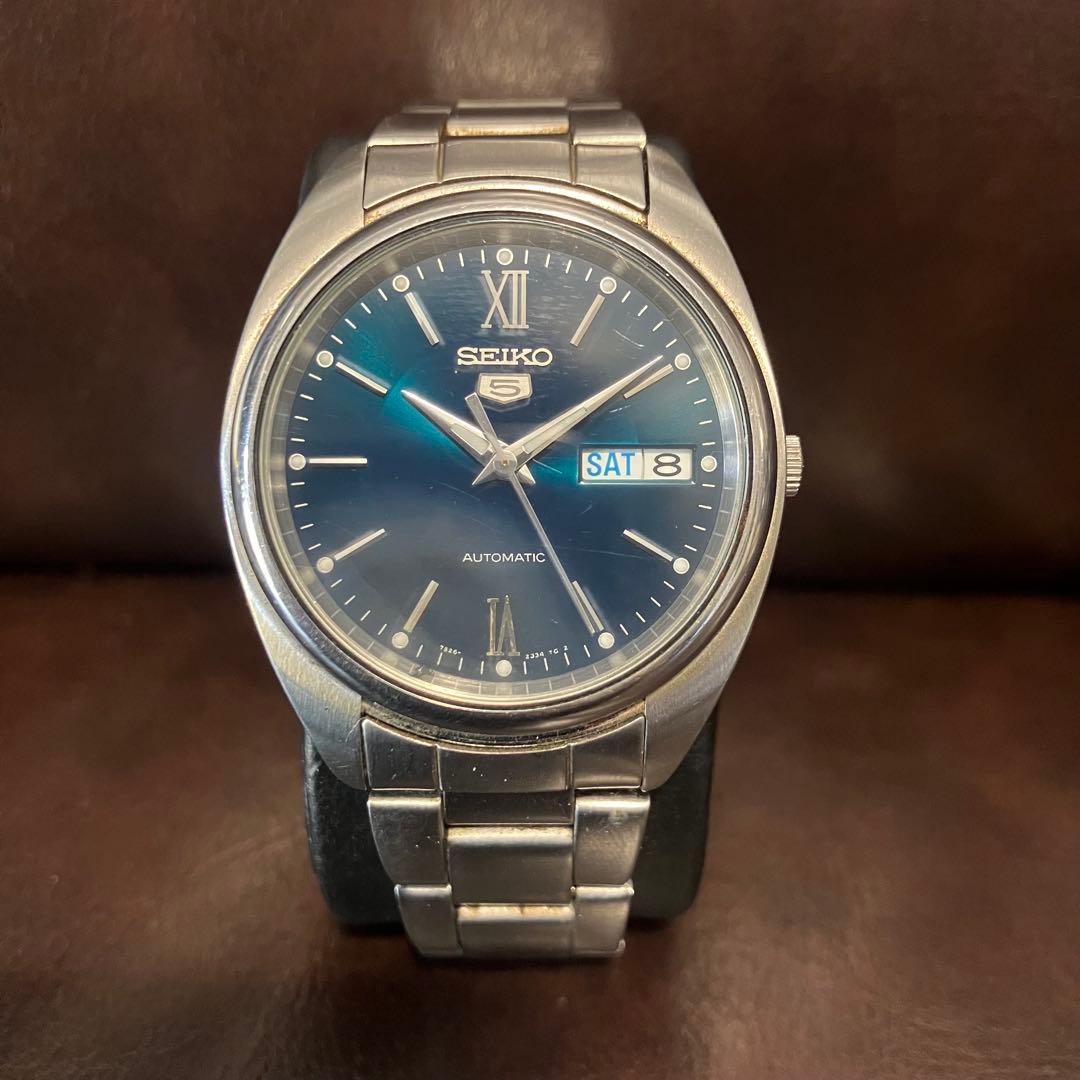 Seiko5 セイコーファイブ グリーンブルー 7S26-0430 自動巻