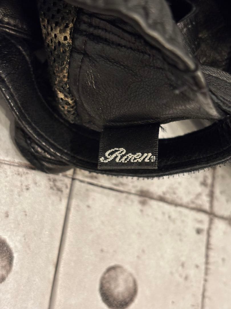 ♦︎Roen ロエン ラムレザー スワロフスキースカル スタッズ ベルト