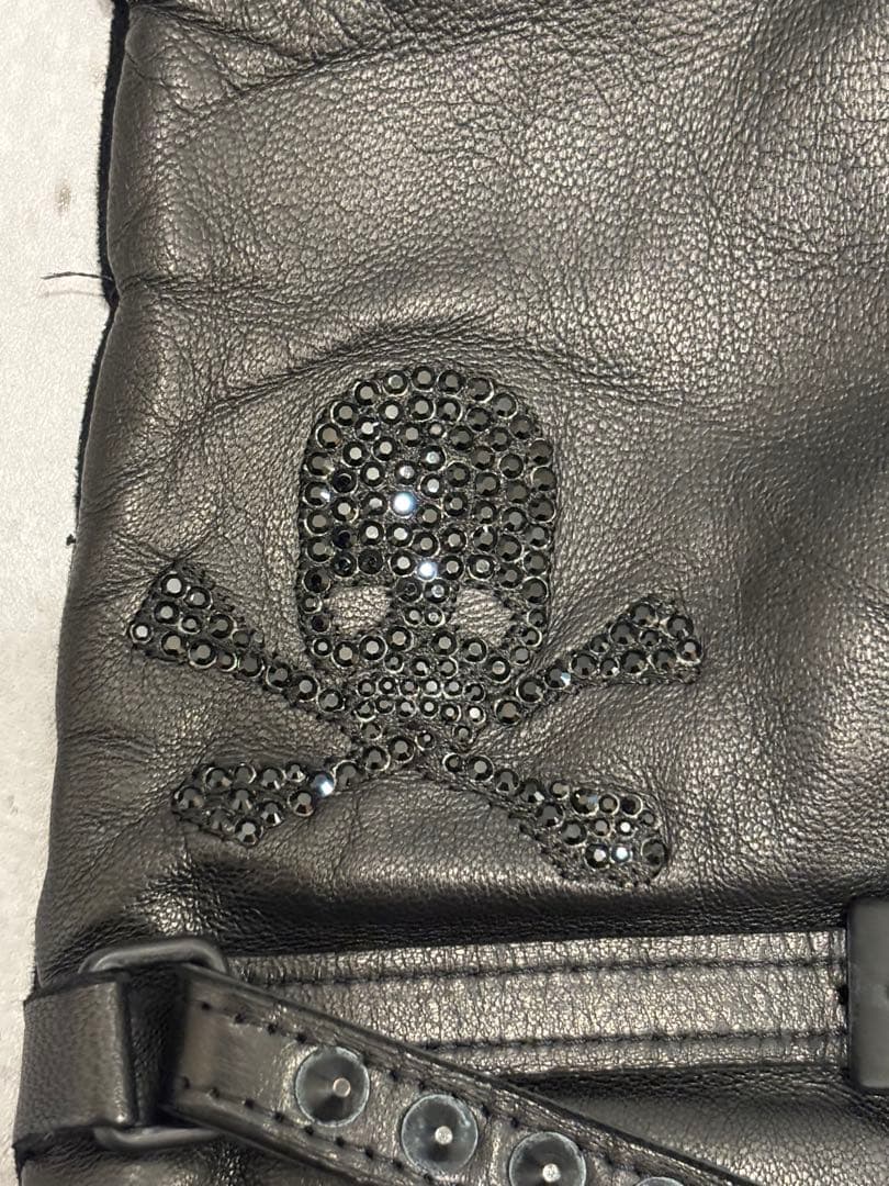 ♦︎Roen ロエン ラムレザー スワロフスキースカル スタッズ ベルト