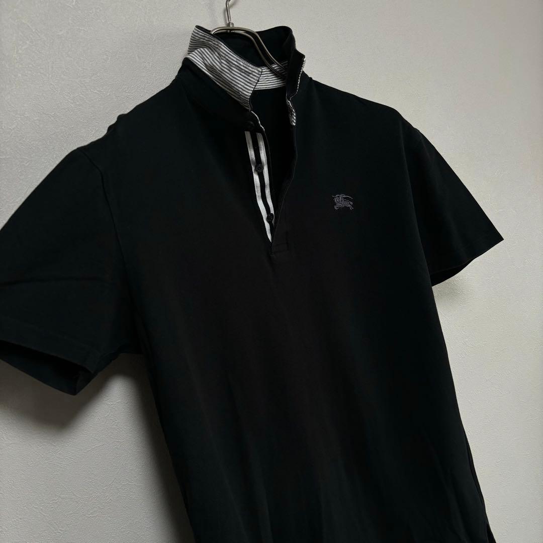 BURBERRY BLACK LABELバーバリーブラックレーベル ポロシャツ黒 - メルカリ