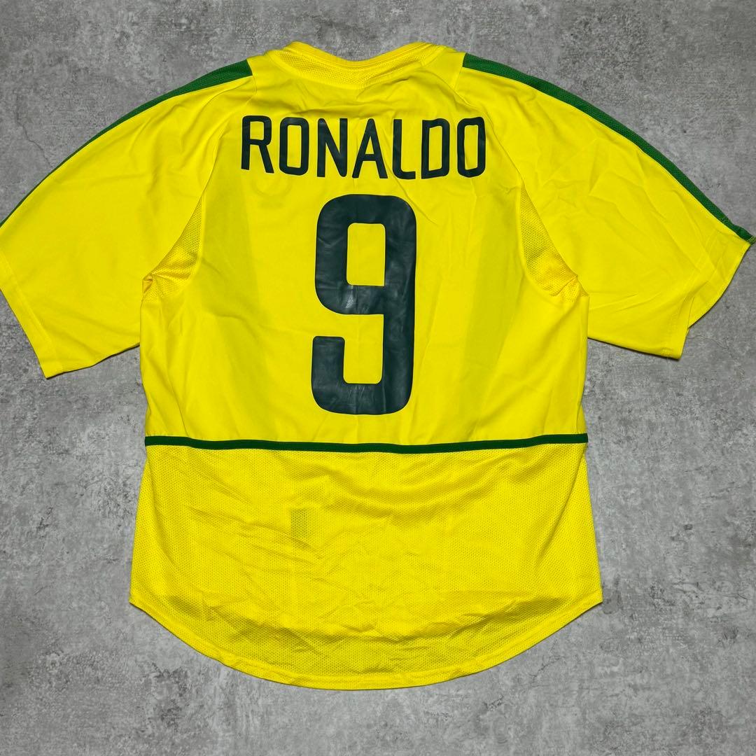 ブラジル代表 2002 #9 ロナウド ユニフォーム 2002年 ワールドカップ ブラジル ホーム ロナウド 9番-KICKO – Kicko
