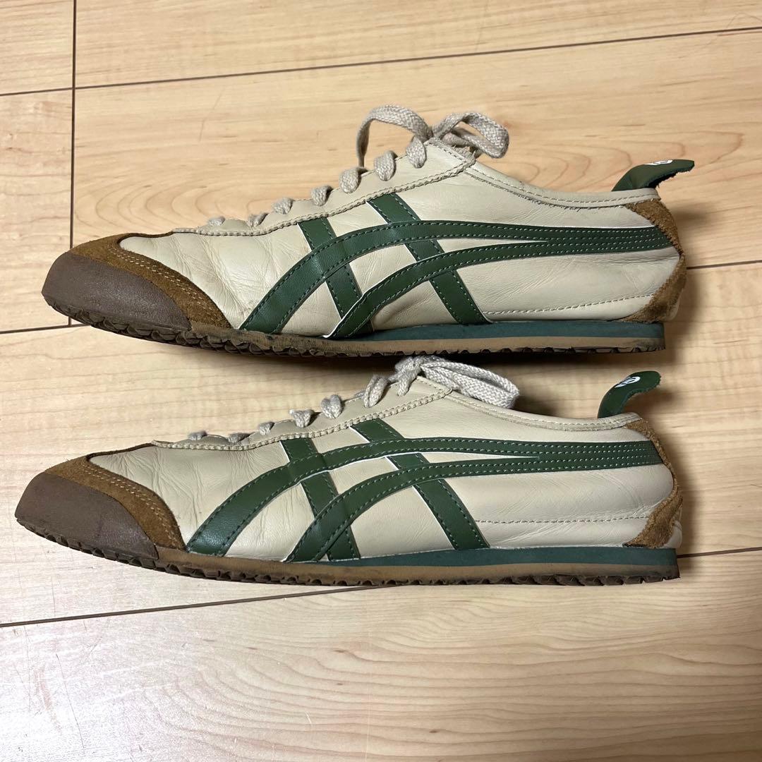 オニツカタイガー メキシコ66 ベージュ×グラスグリーン 27.5cm - メルカリ