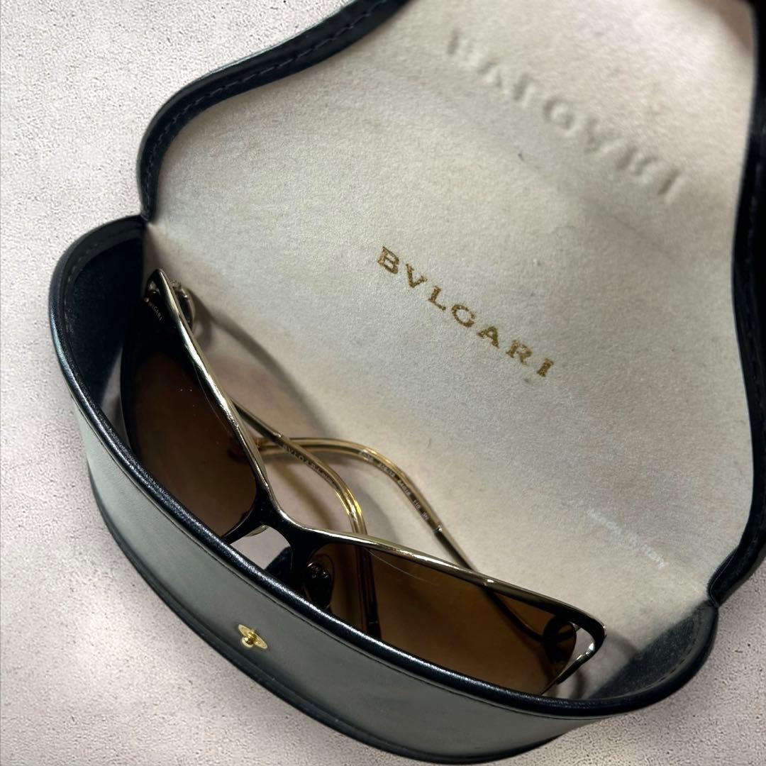 BVLGARI ブルガリ サングラス 6026 ブラウンレンズ ゴールドフレーム