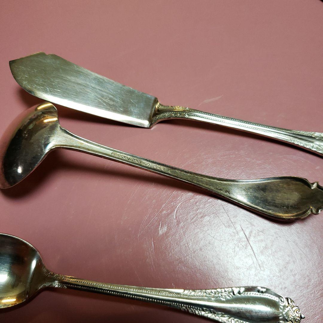 大阪尚美堂]銀スプーン/バターナイフNS(8本セット) - メルカリ