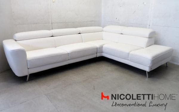 引き取り限定展示品■イタリア製■ニコレッティ■ルッカ■総革■L型カウ 引き取り限定展示品□イタリア製□ニコレッティ□ルッカ□総革□L型