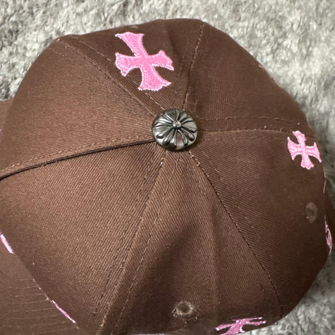 新品】 Chrome Hearts クロスレザーパッチ ベースボールキャップ