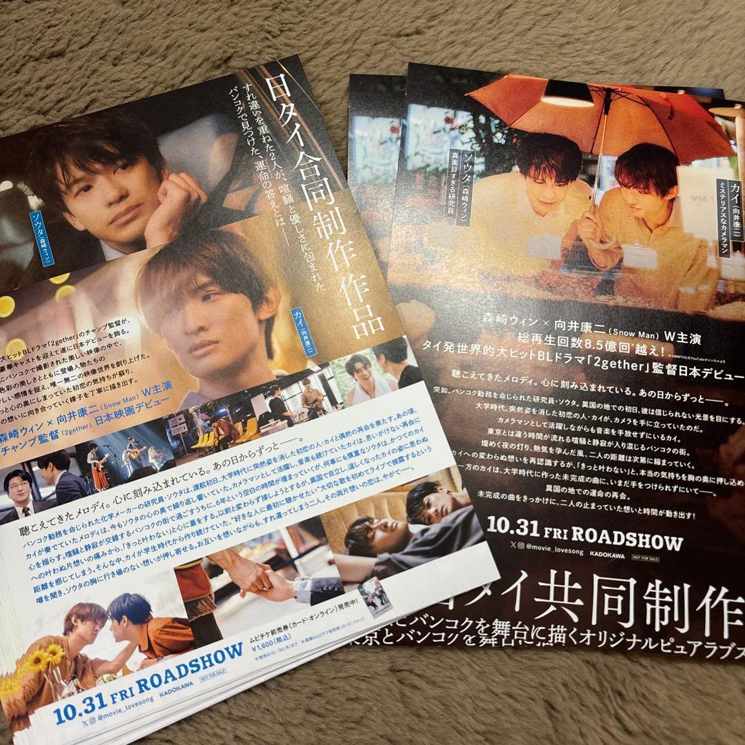 映画 LOVE SONG ラブソング チェキ風カード フライヤー2種セット