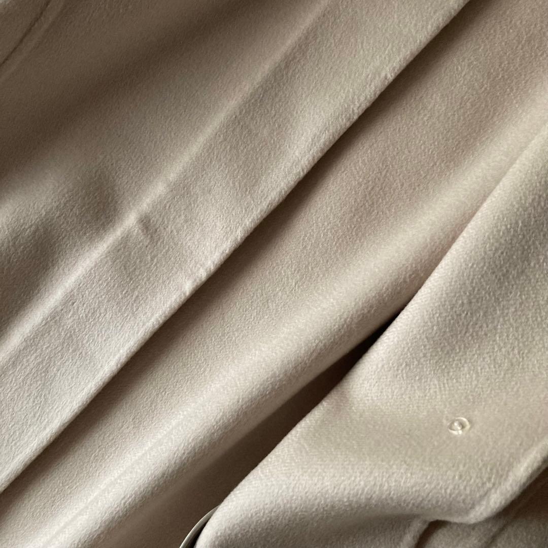 TSEセイ＊最高級カシミヤ100%ステンカラーコート 30万＊アイボリー