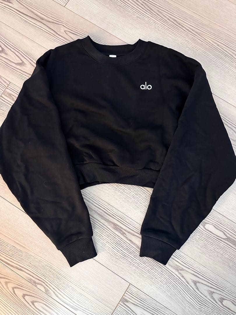 alo トレーナー　ブラック　XS Accolade 1/4 Zip Pullover - Black | ALO