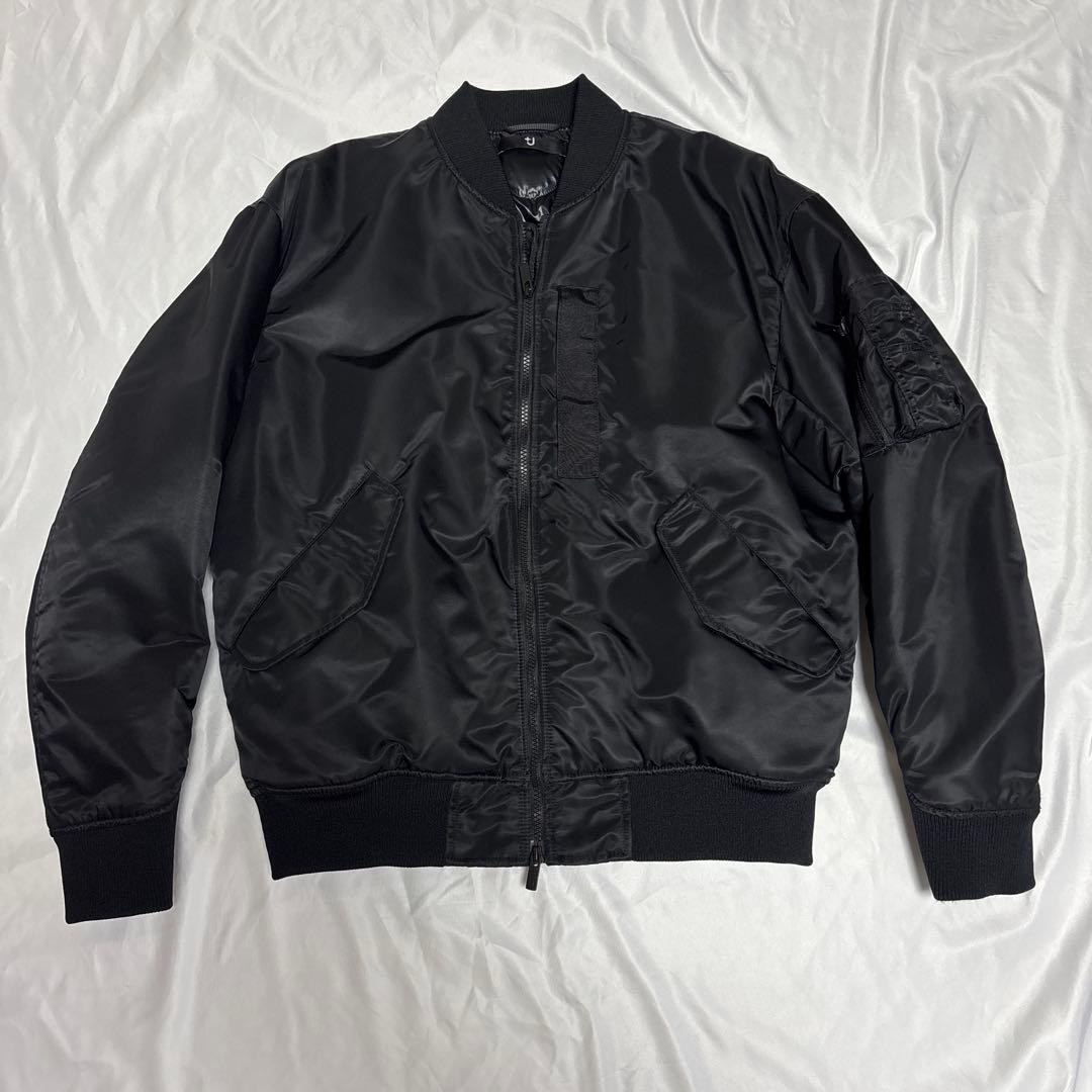 美品】+J ブラック MA-1ジャケット Lサイズ - メルカリ