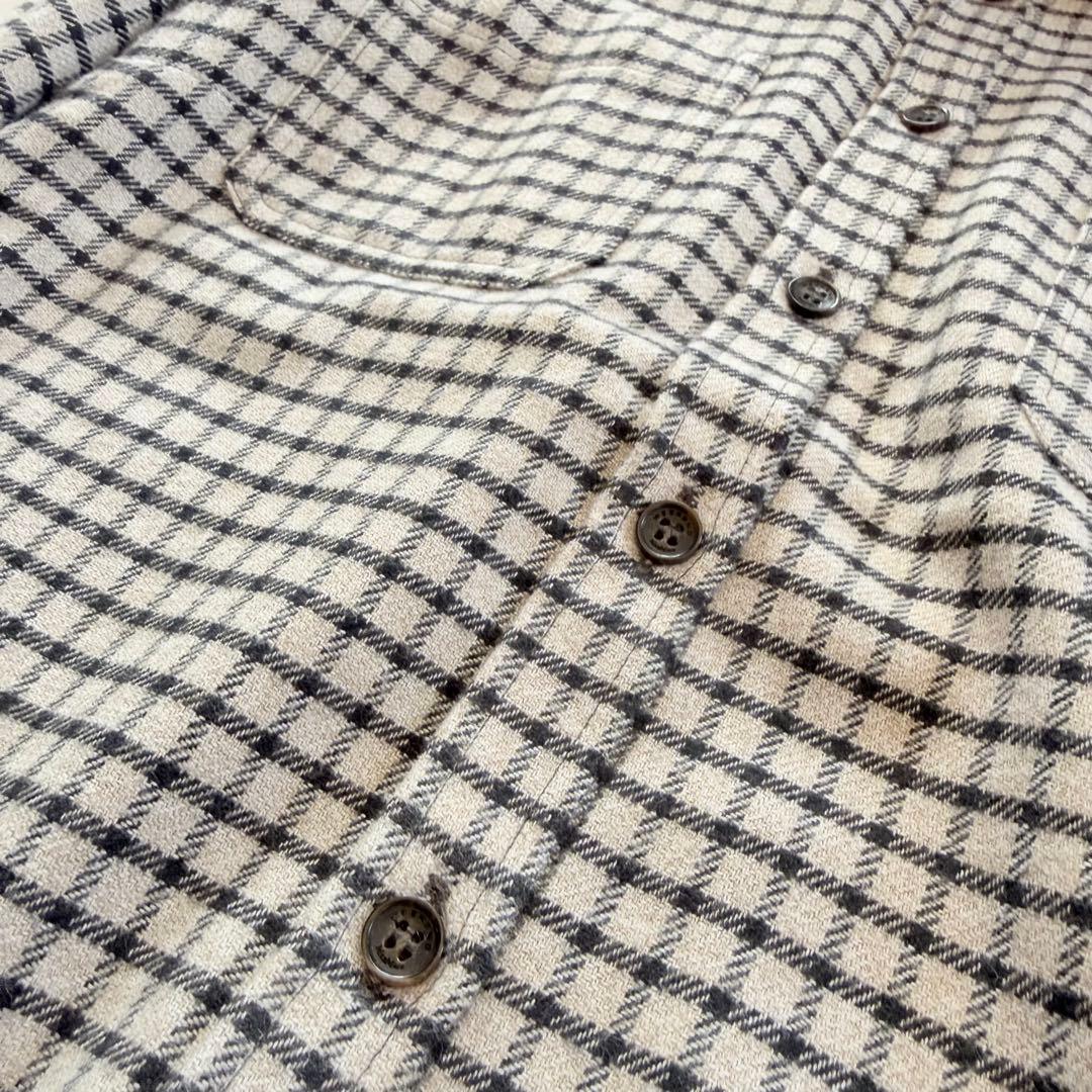 美品☆マックスマーラ バージンウールケーブルニットセーター チェック