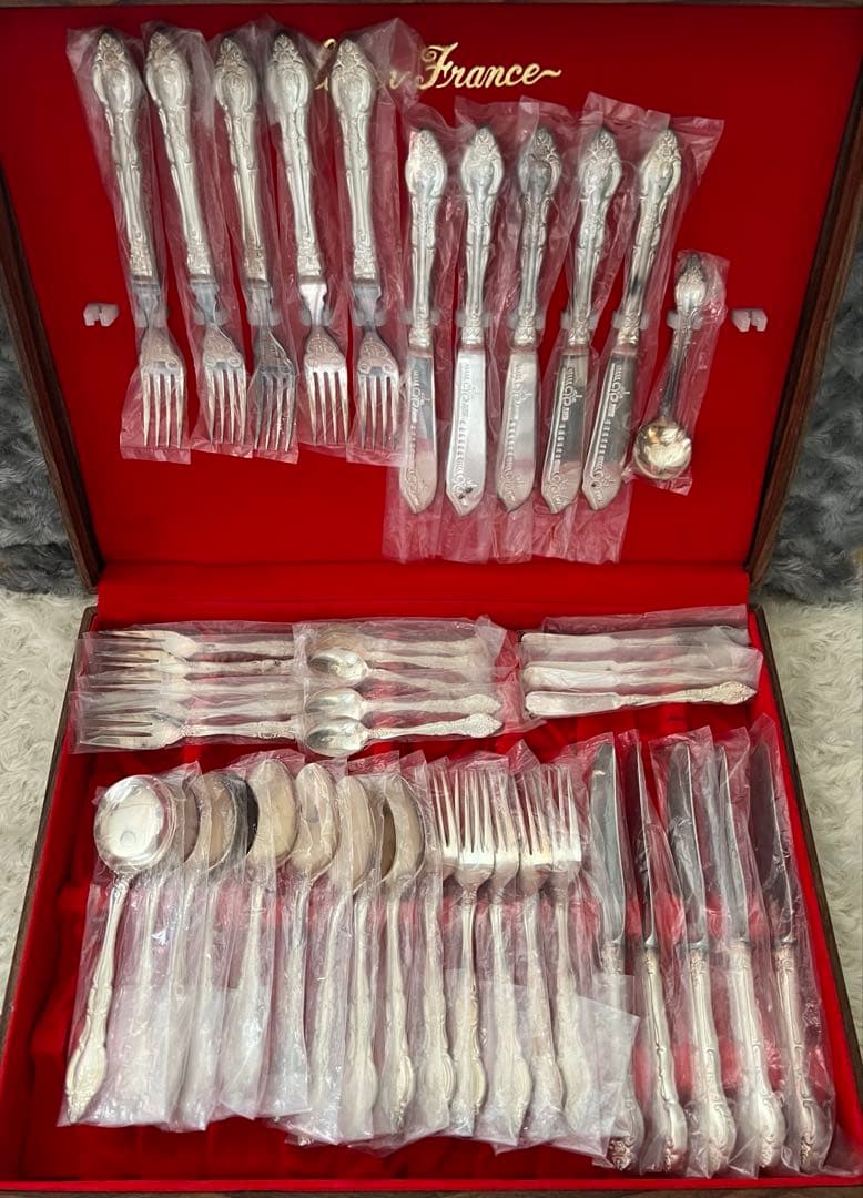 光和陶器　カトラリーセット　シルバーフランス　ディナーセット〈45本セット〉欠品 銀食器カトラリー・ディナーセット仕様「プレリュード」スプーン3本