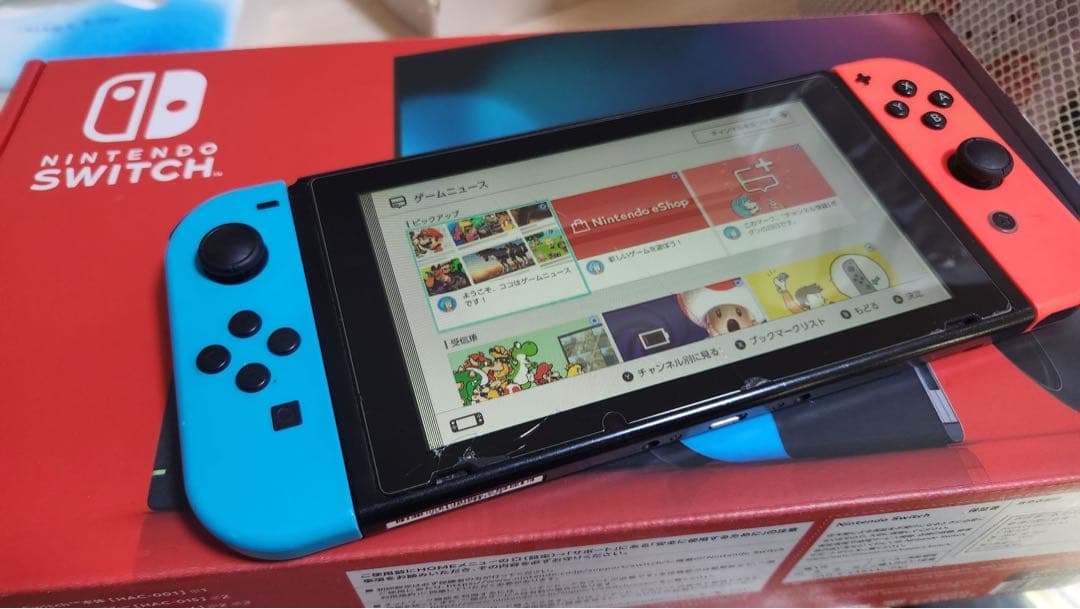 ジャンク】Switch本体/箱&付属品付/出力OK /液晶&Joy-Con不良 - メルカリ
