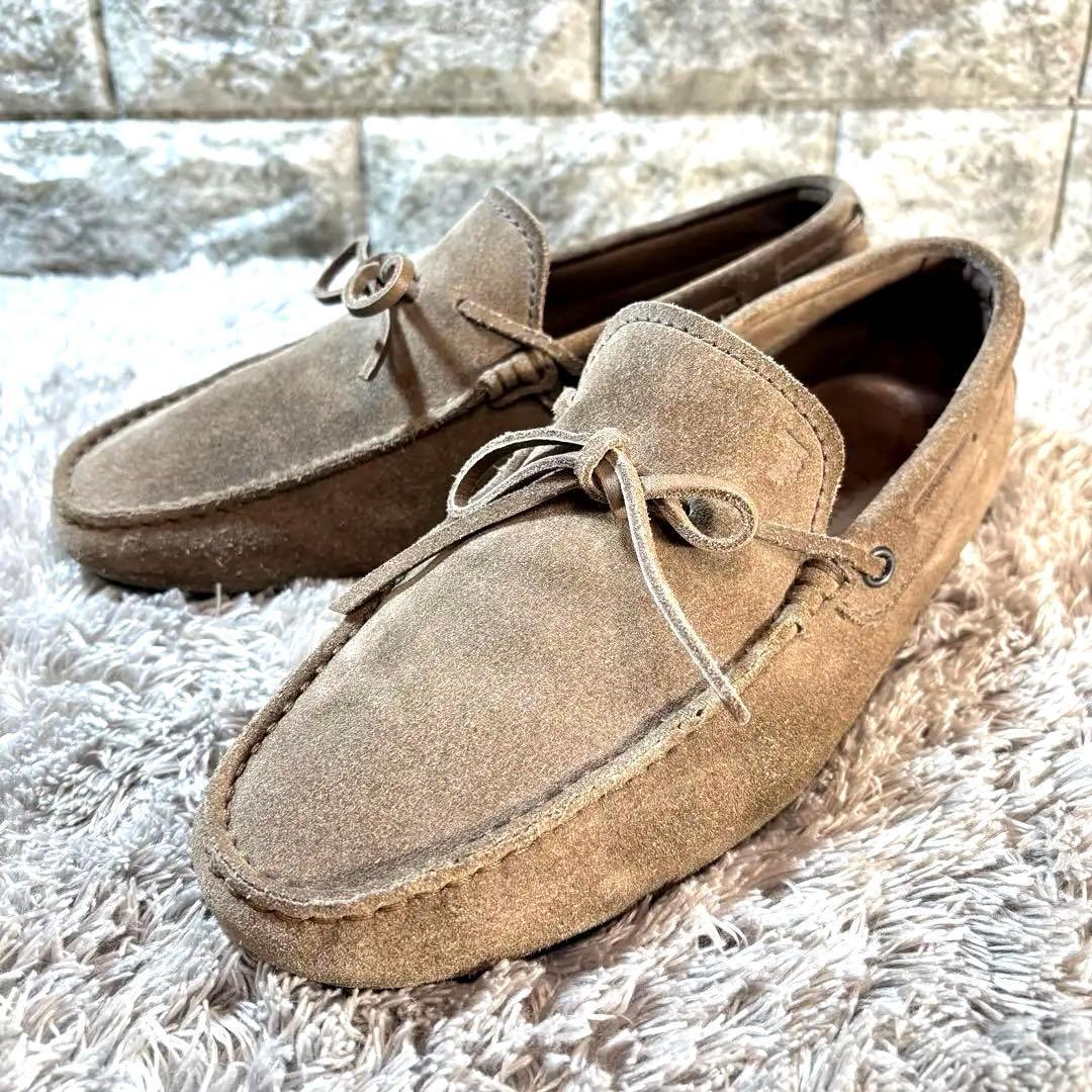 美品✨TOD'S トッズ ドライビングシューズ レザー　メンズ ベージュ25.0 TOD'S（トッズ） TODS ローファー HEAVEN GOMMINO ヘブン ゴンミーニ