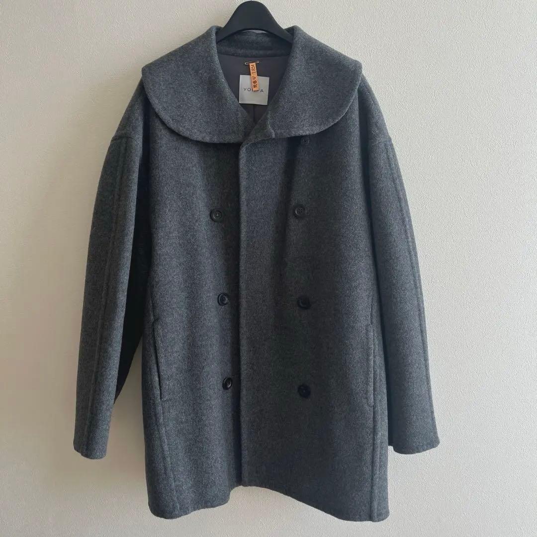 YONFA ダブルボタンウールコート - メルカリ